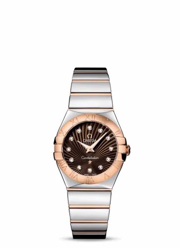 Omega Constellation Quartz 27 Polished Stainless Steel / Red Gold / Brown Supernova 123.20.27.60.63.002 (12320276063002)